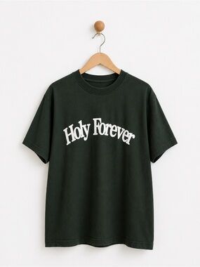 Holy Forever Graphic Tee in Dark Green
